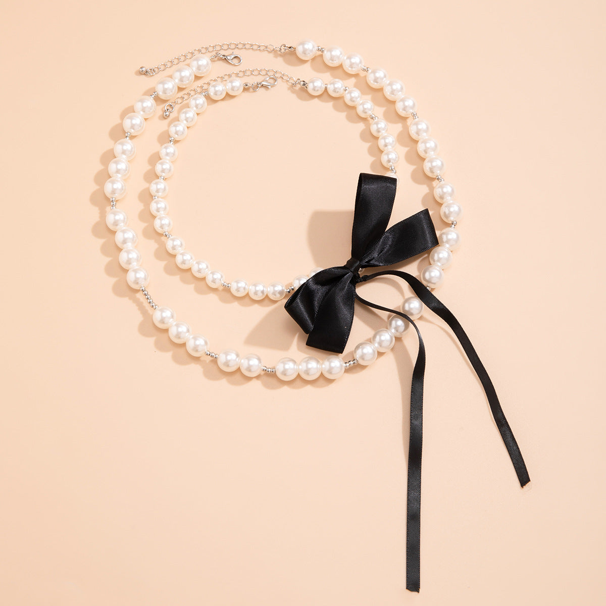 Elegant Classic Ribbon Bow Necklace